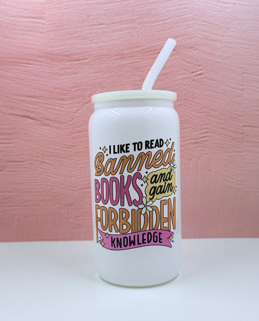 Banned Books - 16oz Glass