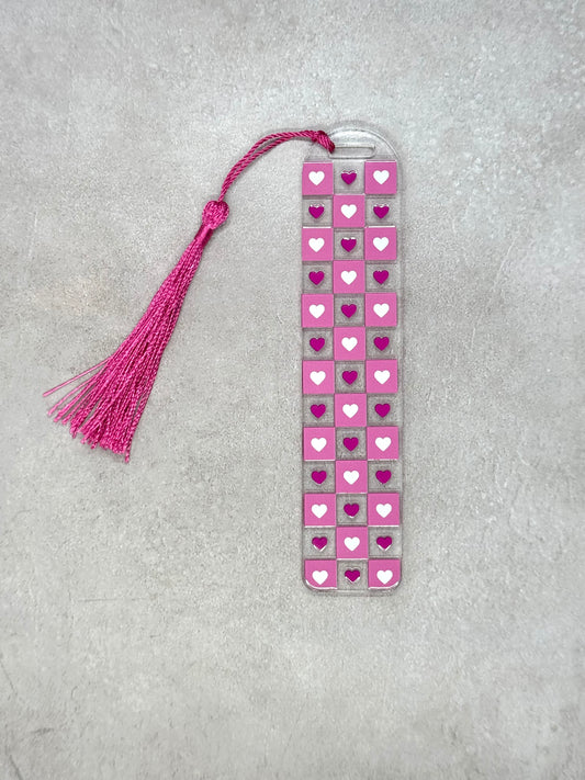 Hearts - Acrylic Bookmark