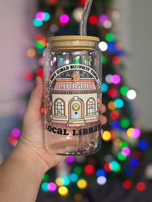 Local Library - 16oz Glass