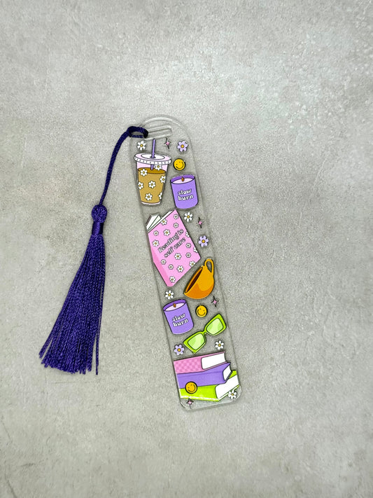 Reading is Self Care - Acrylic Bookmark
