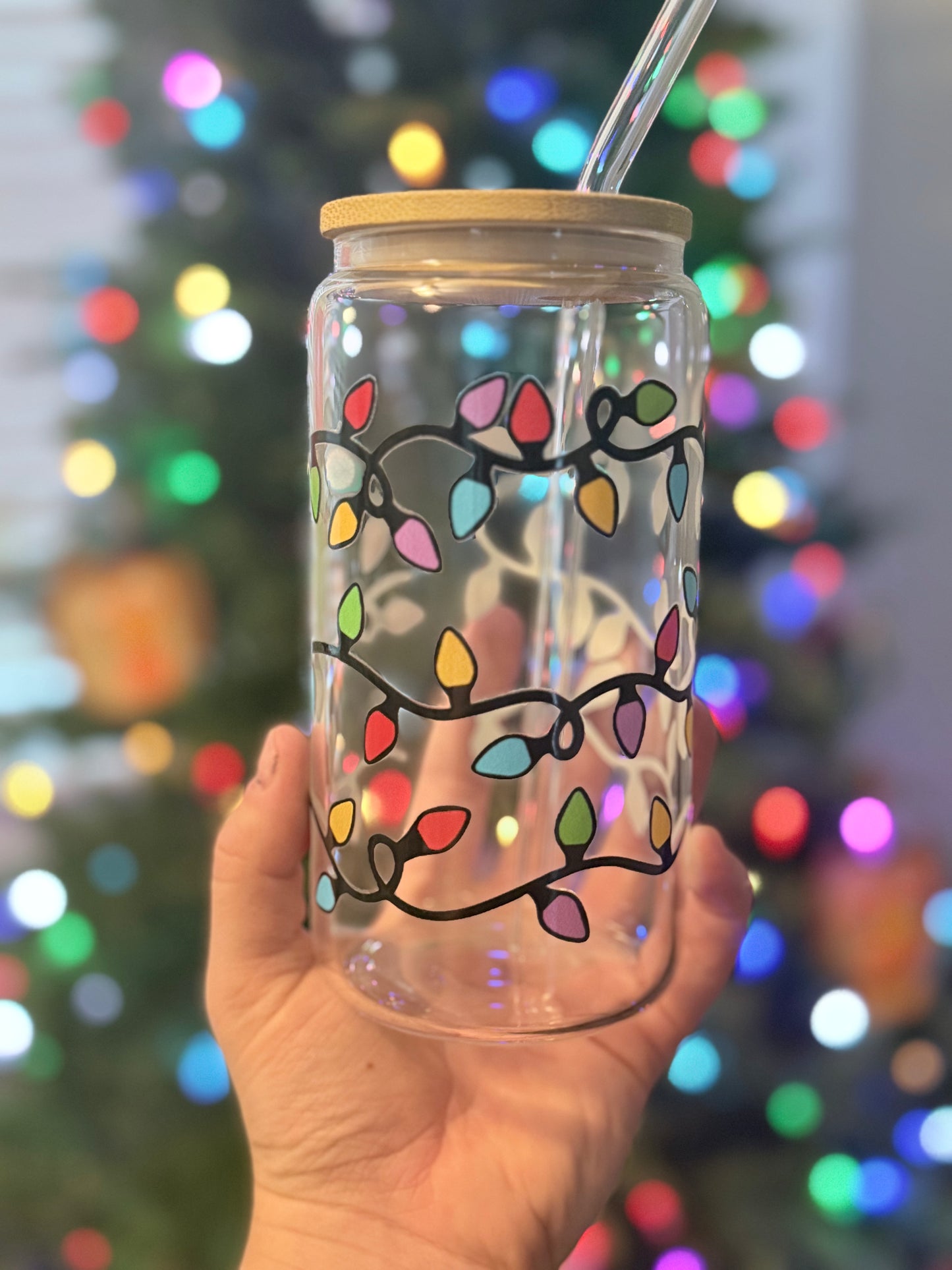 Christmas Lights 16oz Cup
